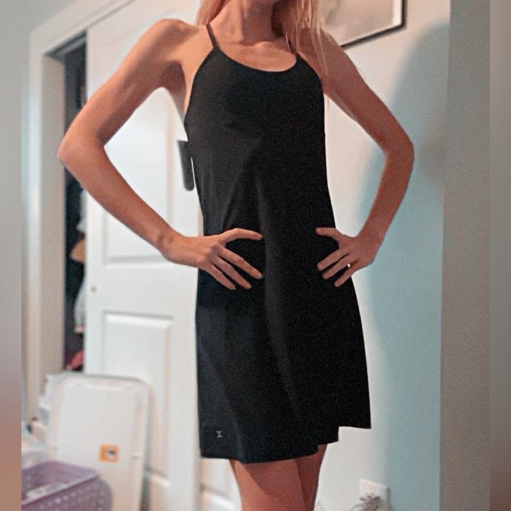 NWT Black Sports Dress with build in shorts